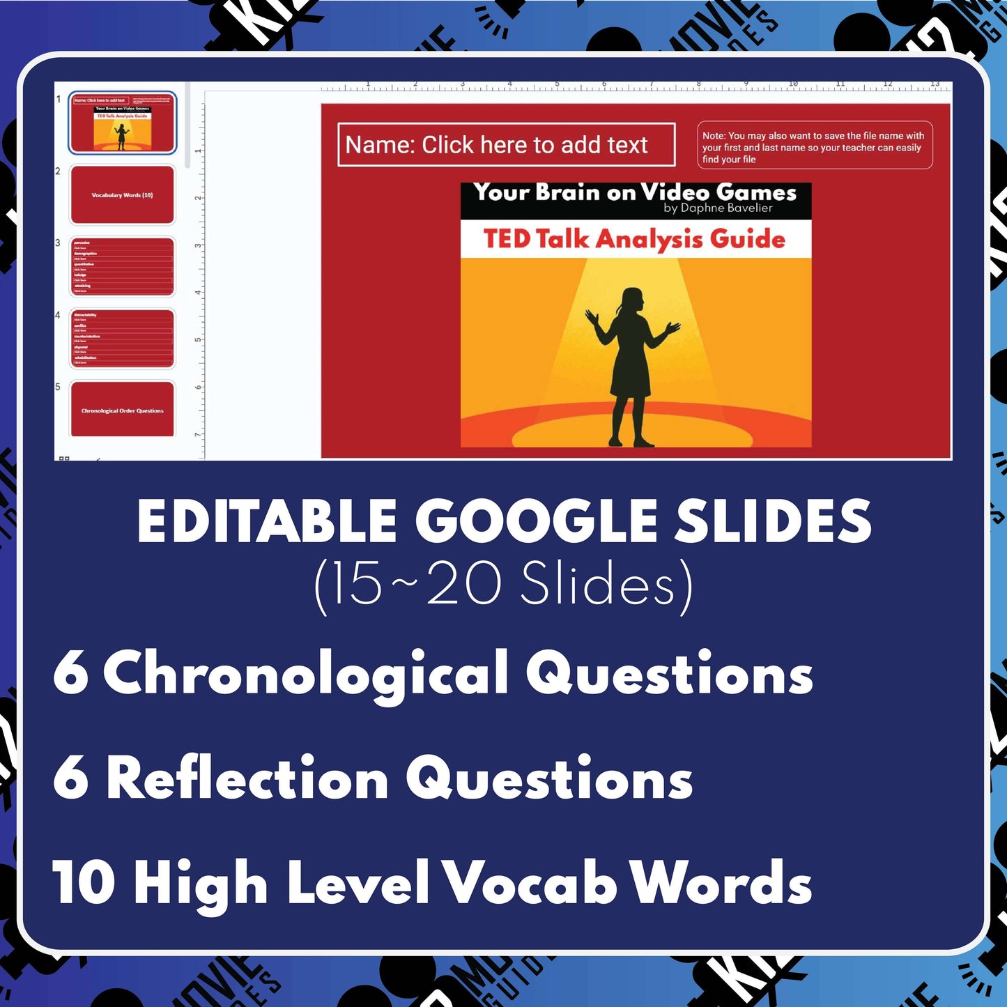 Your Brain on Video Games TED Talk Analysis Guide