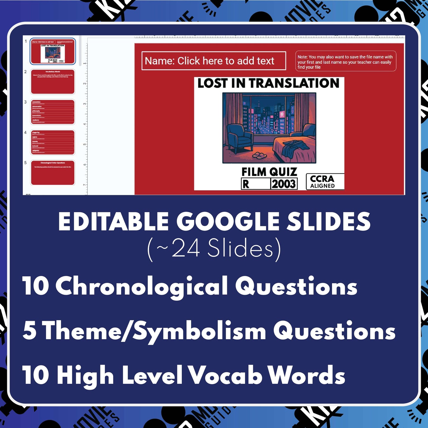Lost in Translation Film Quiz (2003)