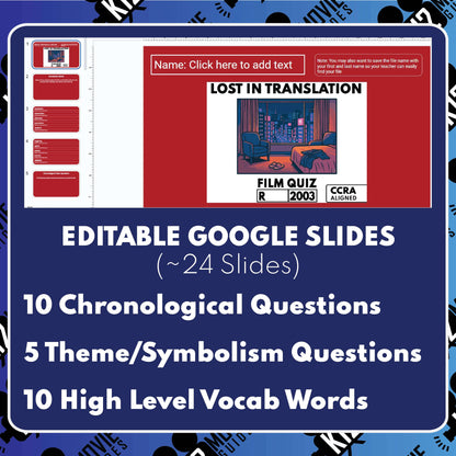 Lost in Translation Film Quiz (2003)