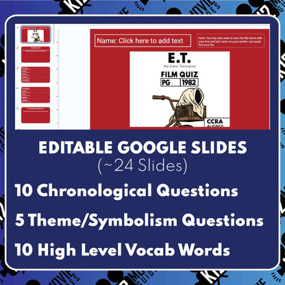E.T. the Extra‑Terrestrial Film Quiz (1982)