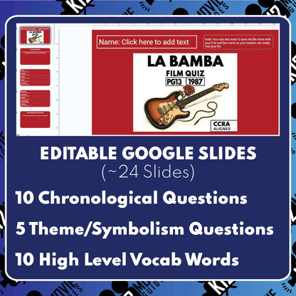 La Bamba Film Quiz (1987)