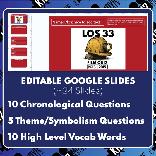 Los 33 (PG‑13 - 2015) Film Quiz | English & Spanish preview image 2