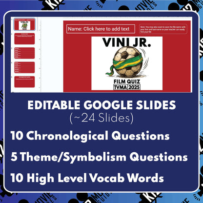 Vini Jr. (TVMA - 2025) Film Quiz | English & Spanish