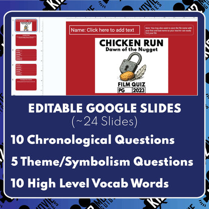 Chicken Run Dawn of the Nugget Film Quiz