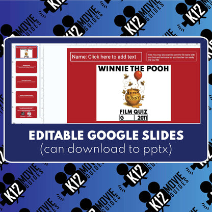Winnie the Pooh Film Quiz | Grades 2-5