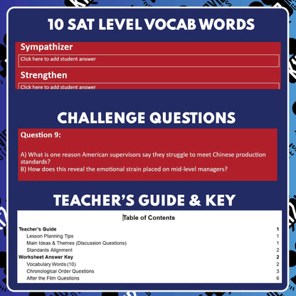 American Factory Film Quiz | Grades 7-12