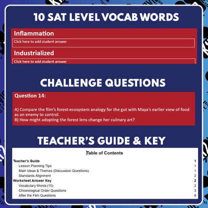 Hack Your Health: The Secrets of Your Gut Film Quiz | Grades 7-12