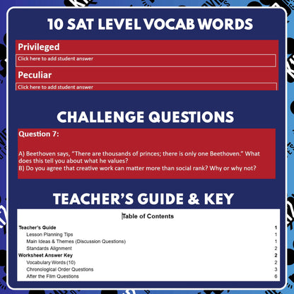 Beethoven Lives Upstairs Film Quiz | Grades 5-8