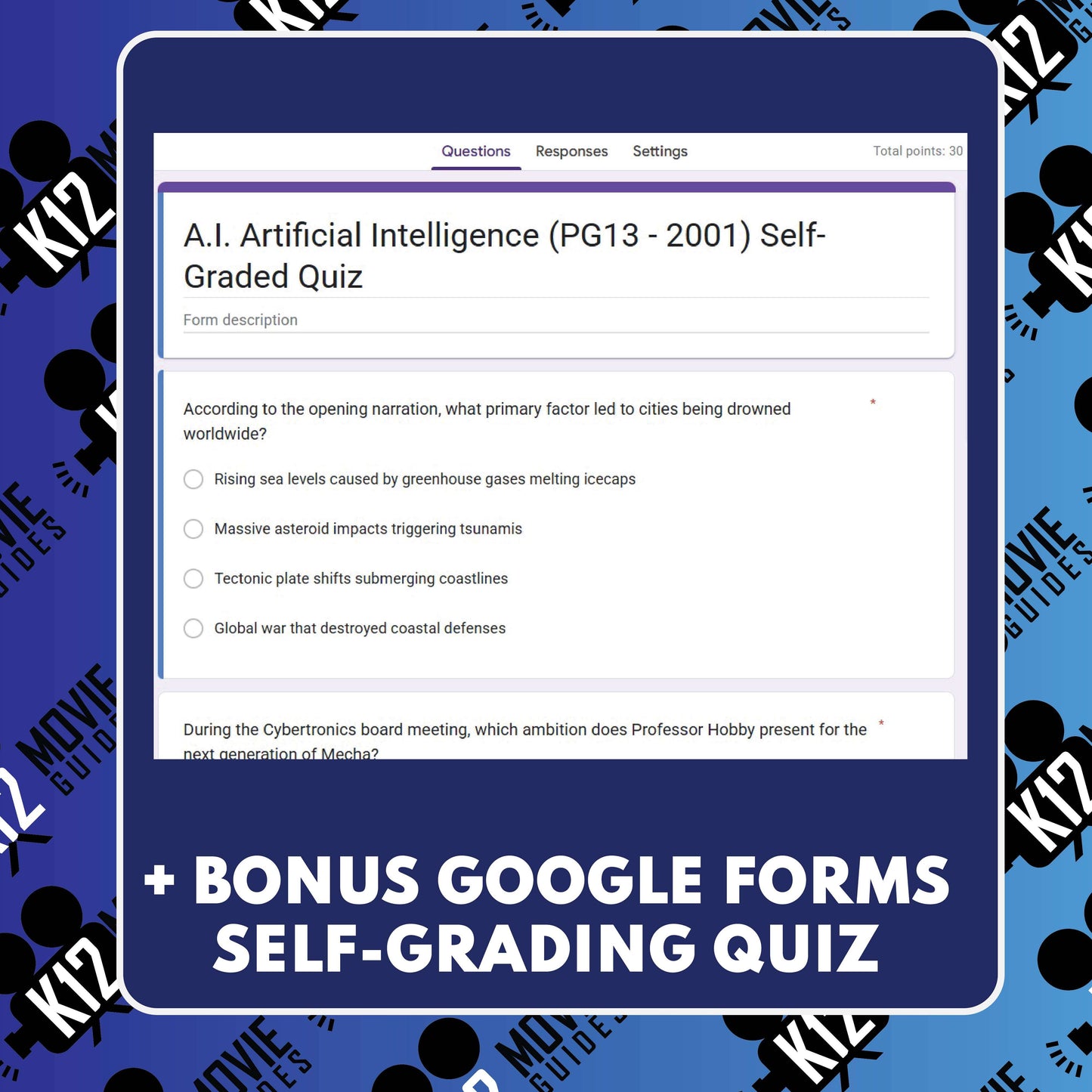 A.I. Artificial Intelligence Film Quiz (2001)