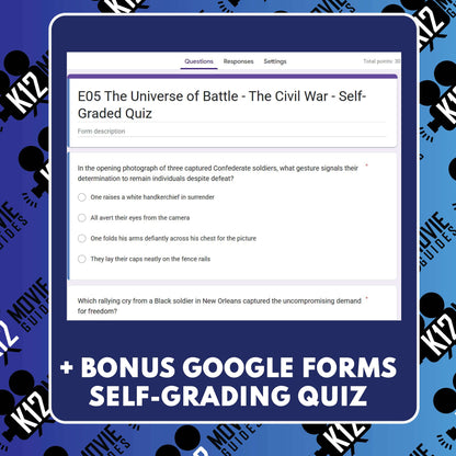 Ken Burns Civil War E05 The Universe of Battle Film Quiz