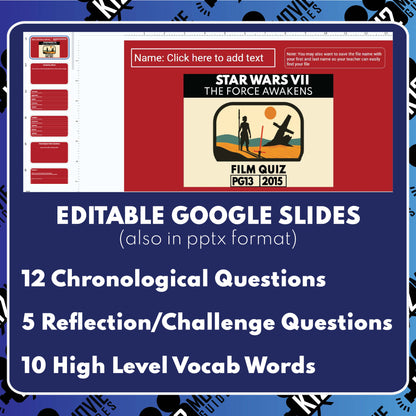 Star Wars: The Force Awakens Movie Guide | Questions | Grades 8–12 (PG-13 – 2015)
