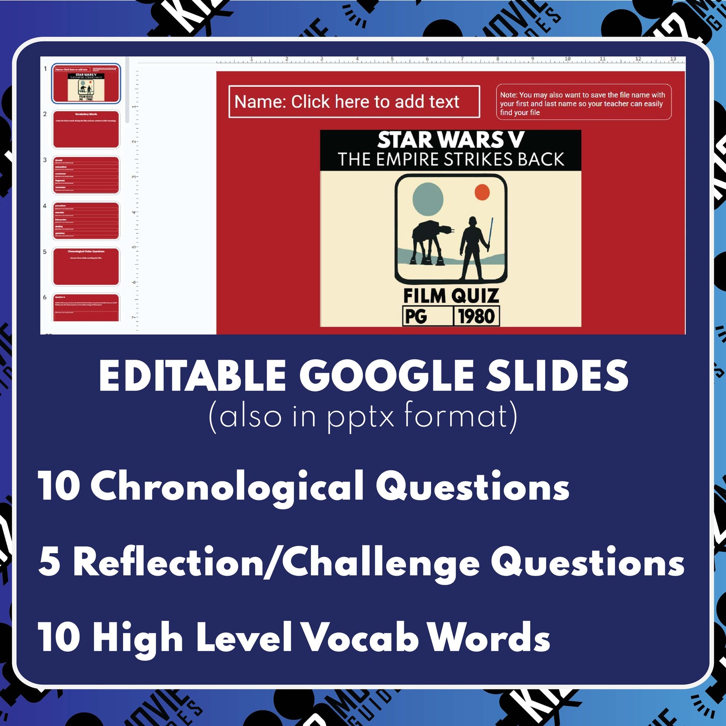 Star Wars: Episode V – The Empire Strikes Back Movie Guide | Questions | Grades 8–12 (PG – 1980)