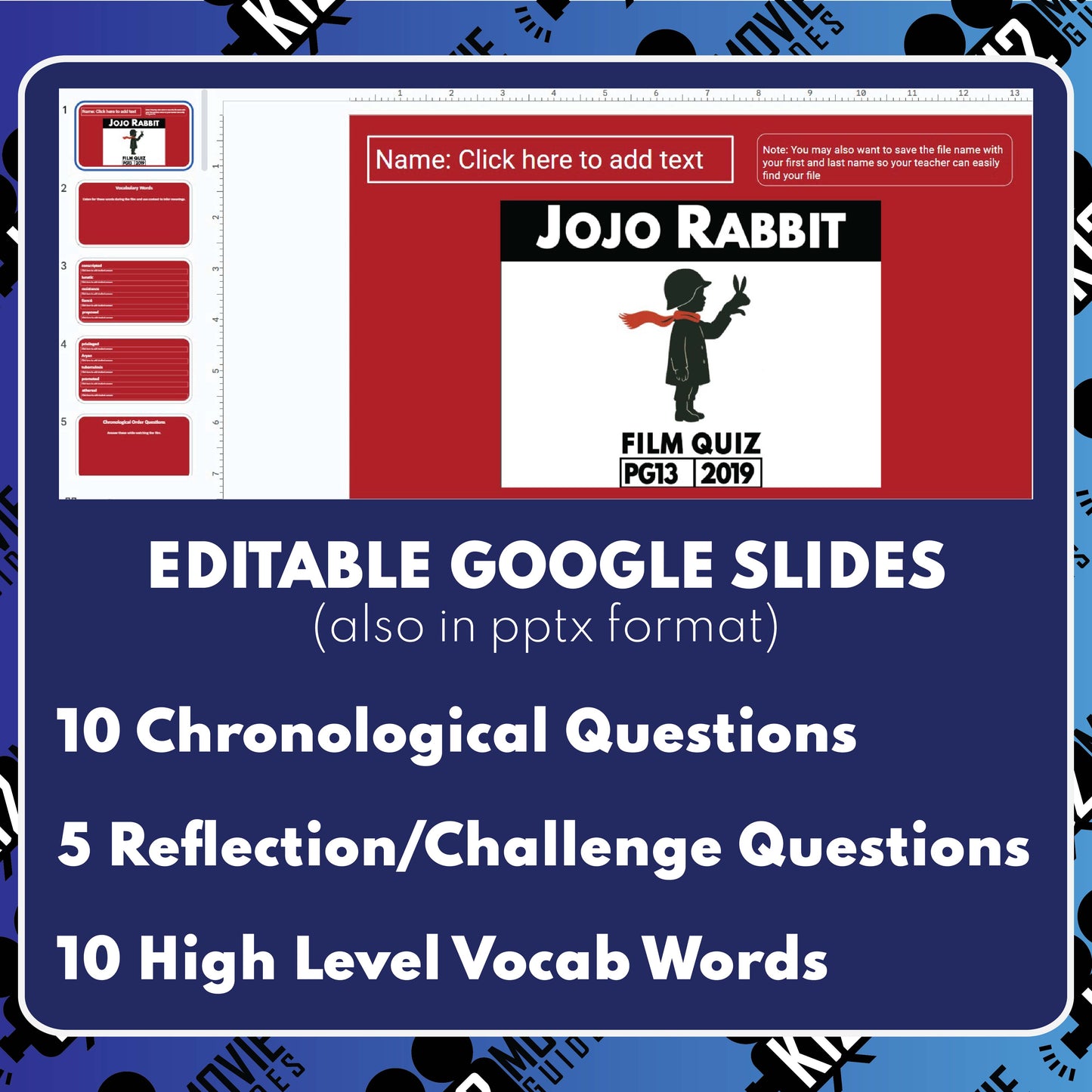 Jojo Rabbit Movie Guide | Questions | Grades 9–12 (PG-13 – 2019)