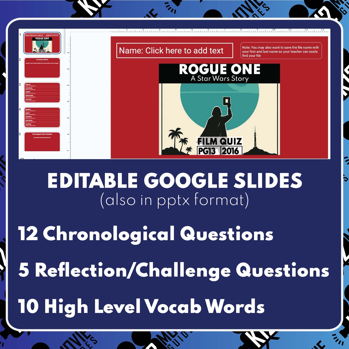 Rogue One: A Star Wars Story Movie Guide | Questions | Grades 6–12 (PG-13 – 2016)