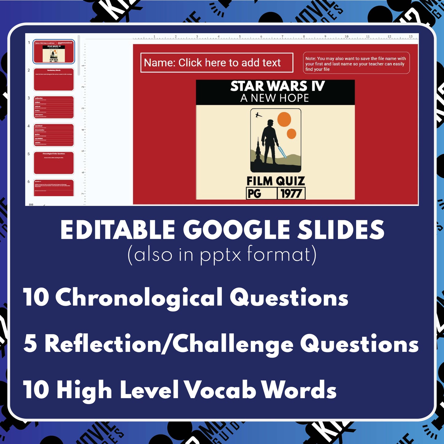Star Wars: Episode IV – A New Hope Movie Guide | Questions | Grades 8–12 (PG – 1977)