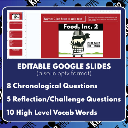 Food, Inc. 2 Movie Guide | Questions | Grades 9–12 (NR – 2023)