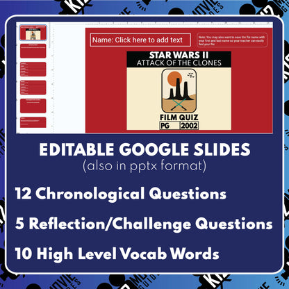 Star Wars: Episode II – Attack of the Clones Movie Guide | Questions | Grades 8–12 (PG – 2002)