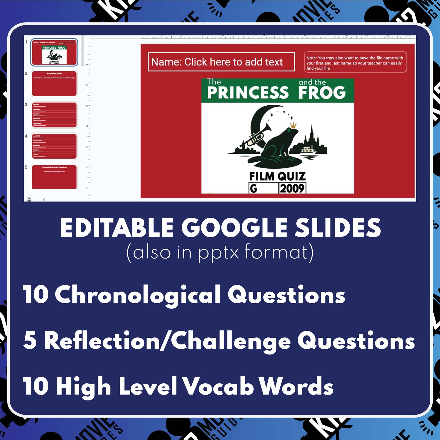 The Princess and the Frog Movie Guide | Questions | Grades 3–5 (G – 2009)