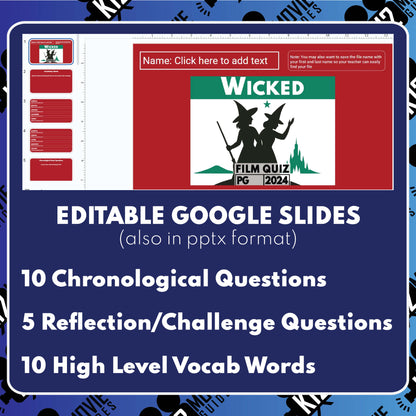 Wicked (2024) Movie Guide | Questions | Grades 6–10 (PG – 2024)