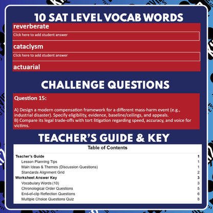 Worth Film Quiz | Questions | Grades 9–12 (PG-13 – 2020)
