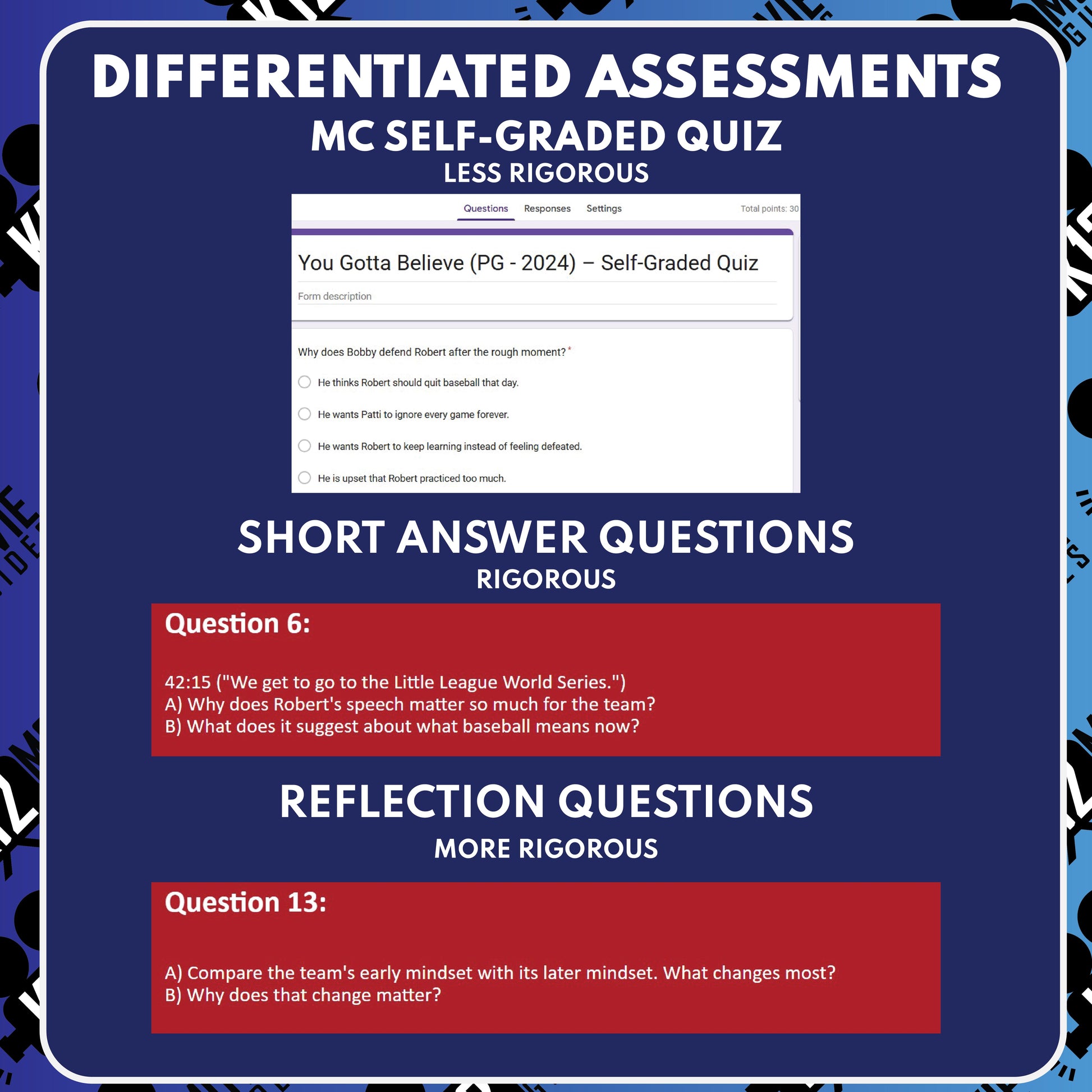 You Gotta Believe Movie Guide Questions & Worksheet preview image 3