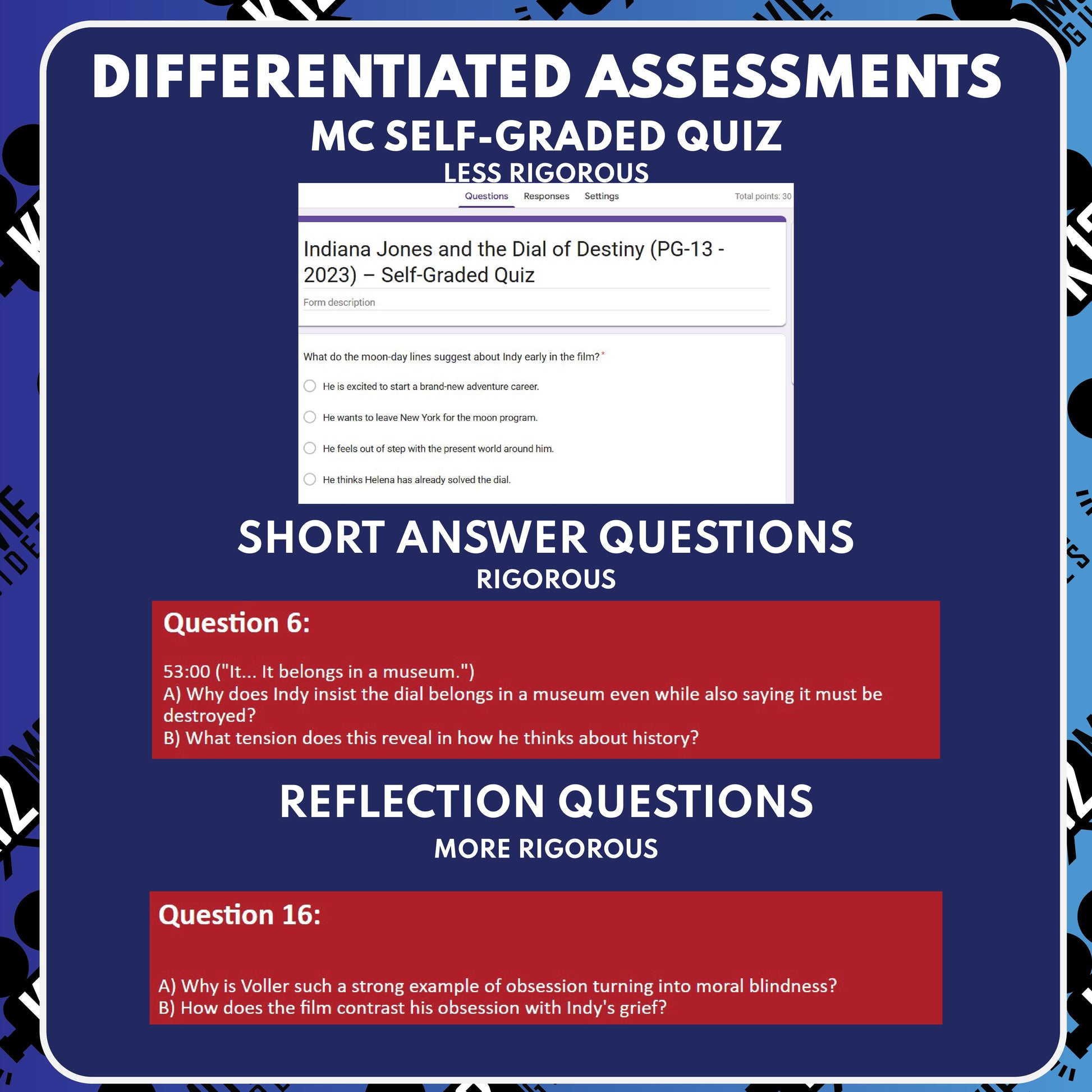 Indiana Jones and the Dial of Destiny Movie Guide Questions & Worksheet preview image 3