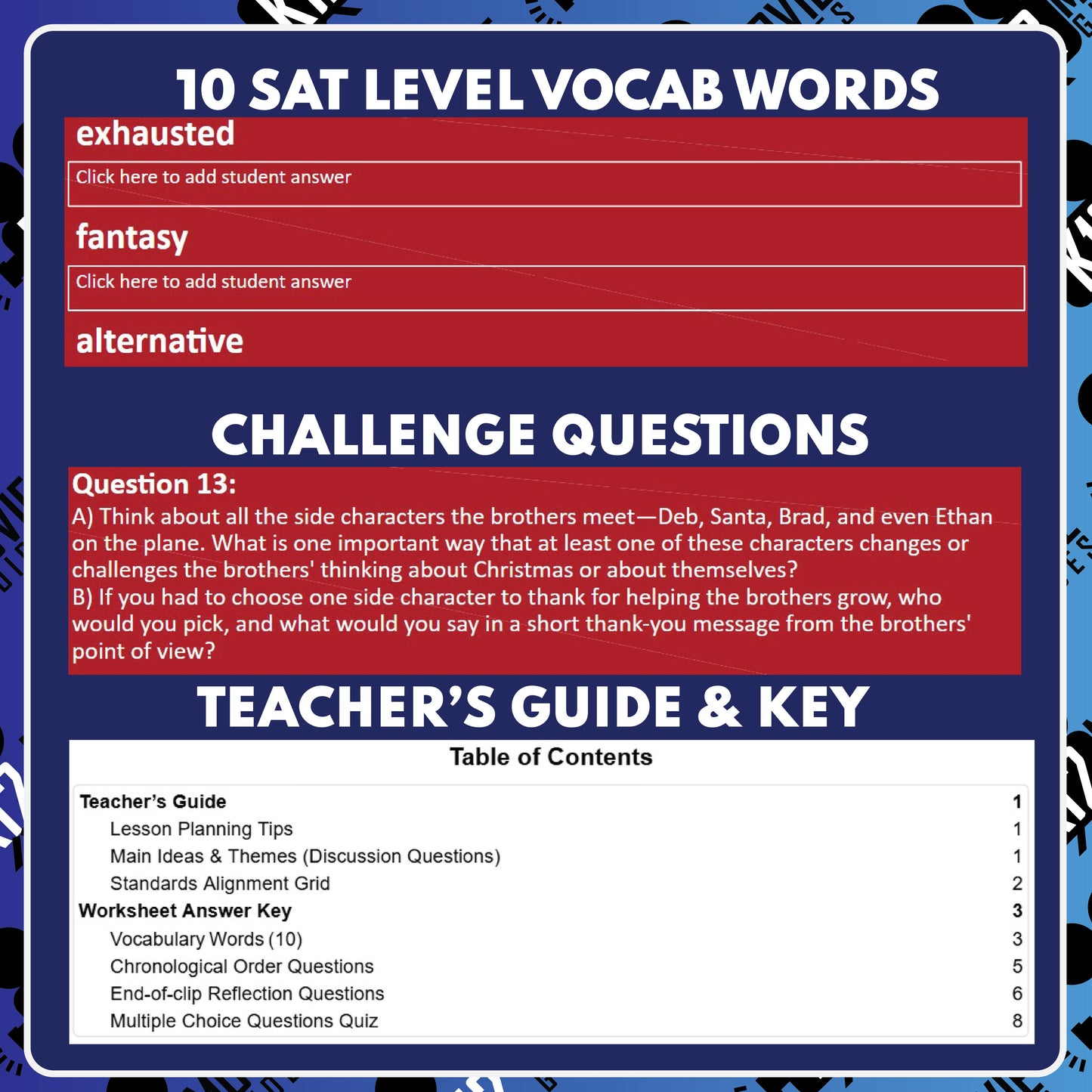 A Very Jonas Christmas Movie (PG - 2025) Film Quiz | Worksheet for Grades 3 to 6