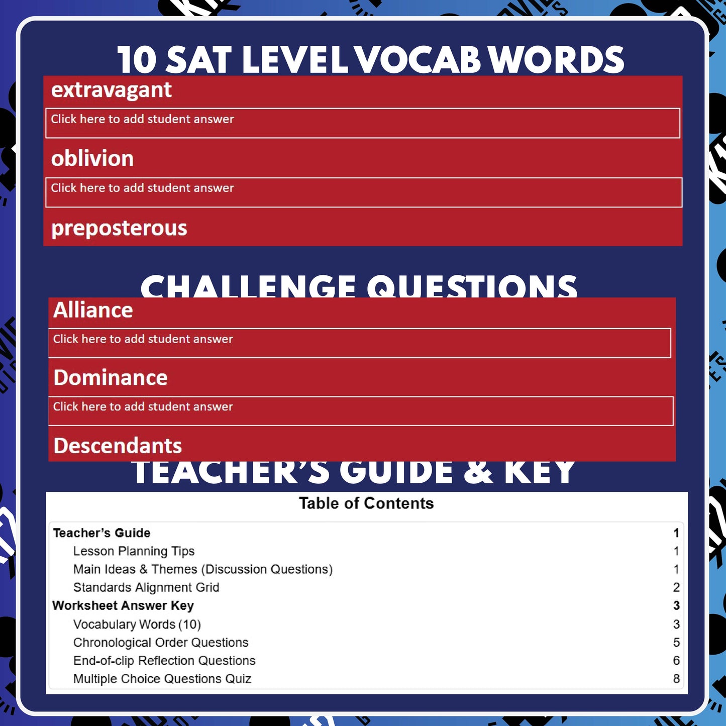 Smurfs Film Quiz (PG - 2025) Movie Guide & Worksheet for Grades 3 to 5