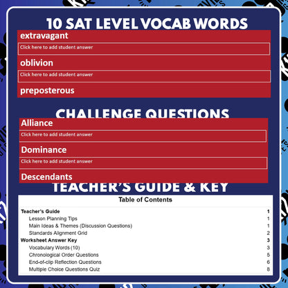 Smurfs Film Quiz (PG - 2025) Movie Guide & Worksheet for Grades 3 to 5