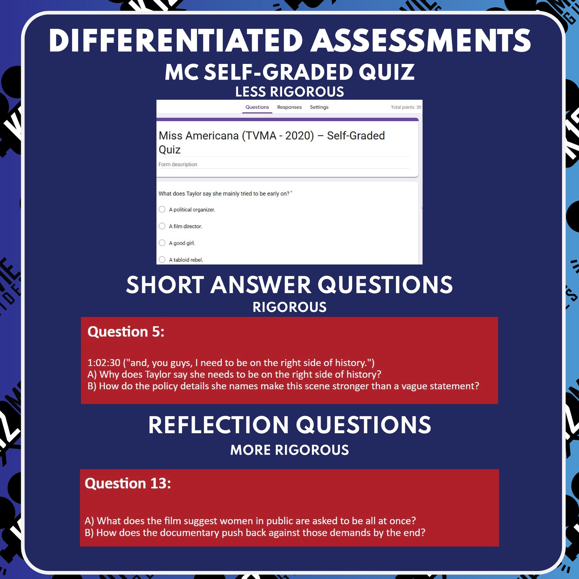 Miss Americana Movie Guide Questions & Worksheet preview image 3