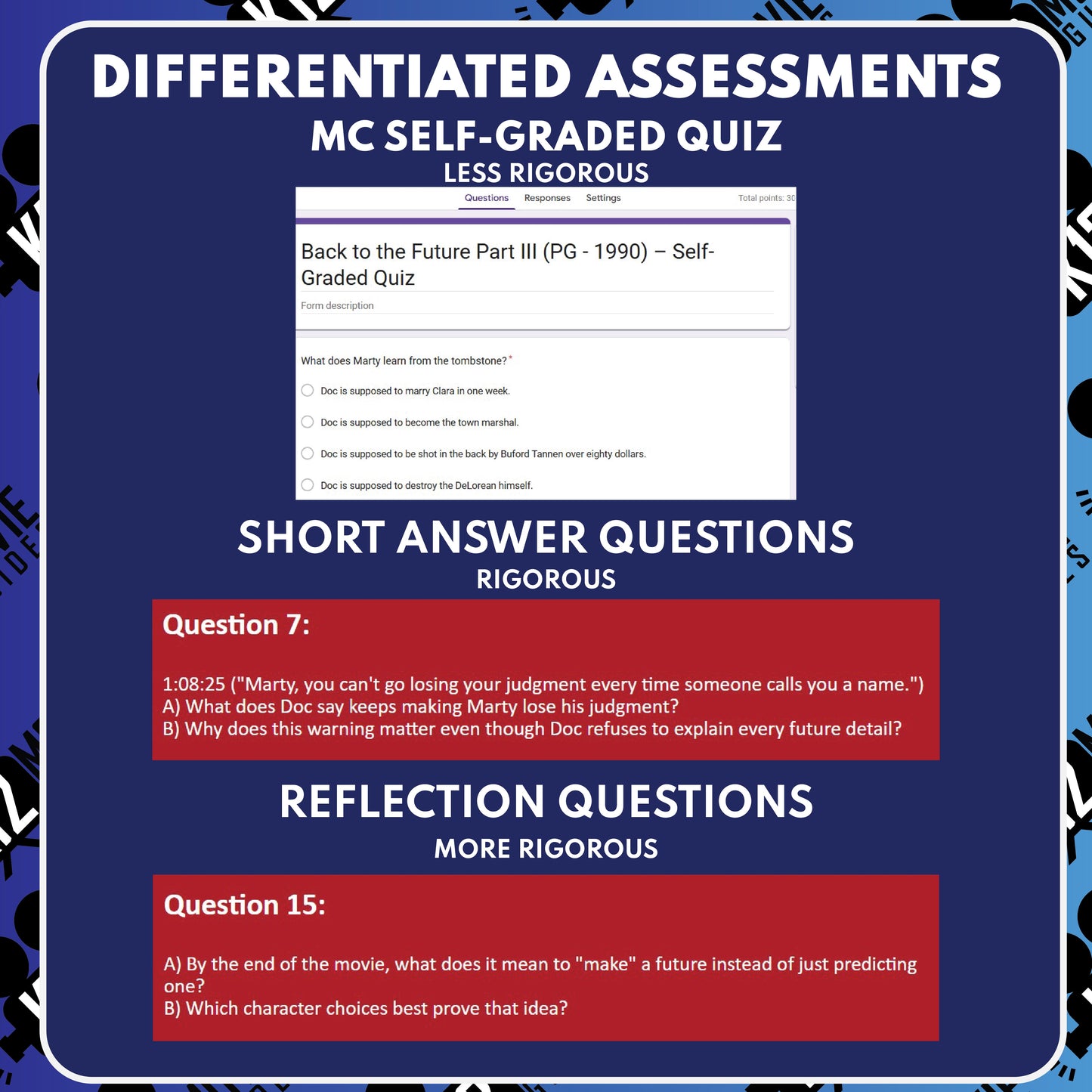 Back to the Future Part III Movie Guide Questions & Worksheet preview image 3