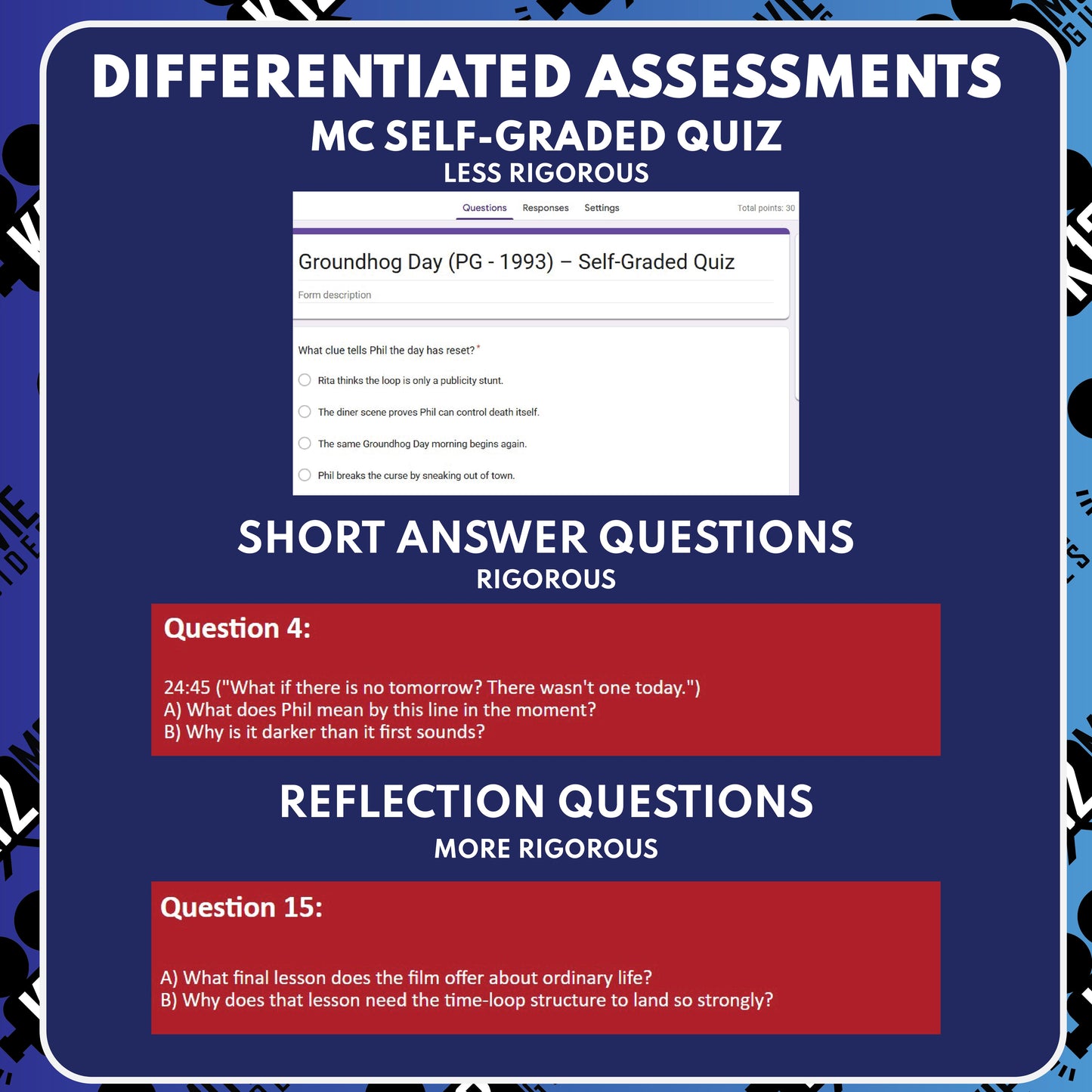 Groundhog Day Movie Guide Questions & Worksheet preview image 3