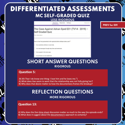 The Case Against Adnan Syed: Forbidden Love Episode Guide Questions & Worksheet preview image 3