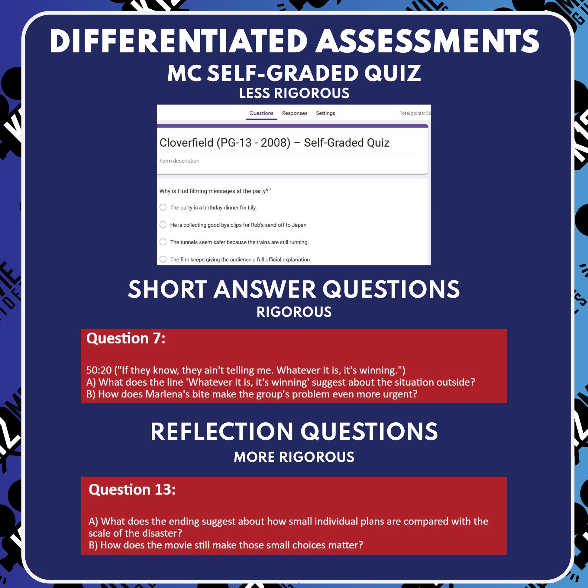 Cloverfield Movie Guide Questions & Worksheet preview image 3