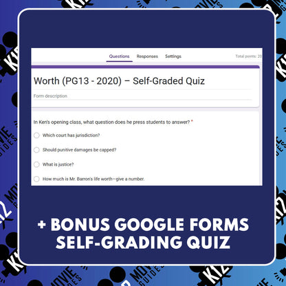 Worth Film Quiz | Questions | Grades 9–12 (PG-13 – 2020)