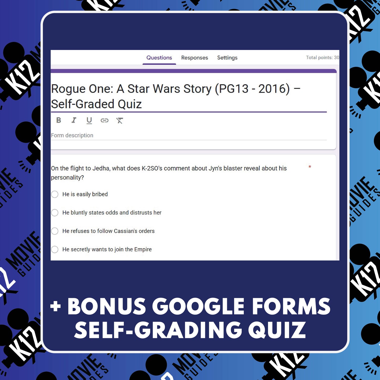 Rogue One: A Star Wars Story Movie Guide | Questions | Grades 6–12 (PG-13 – 2016)