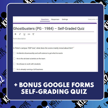 Ghostbusters (PG - 1984) Film Quiz for Grades 7 - 12 Worksheet | Movie Guide | PDF
