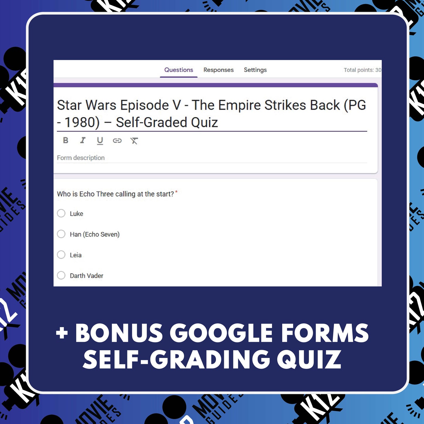 Star Wars: Episode V – The Empire Strikes Back Movie Guide | Questions | Grades 8–12 (PG – 1980)