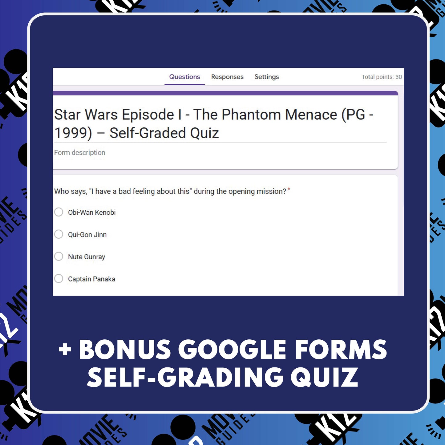 Star Wars: Episode I – The Phantom Menace Movie Guide | Questions | Grades 8–12 (PG – 1999)