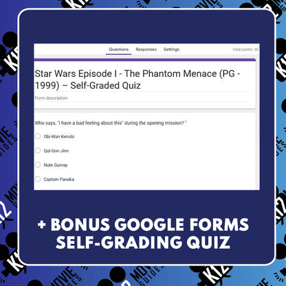 Star Wars: Episode I – The Phantom Menace Movie Guide | Questions | Grades 8–12 (PG – 1999)