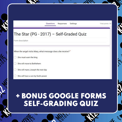 The Star Film Quiz (PG – 2017) Movie Worksheet for Grades 4 to 6 | Advent