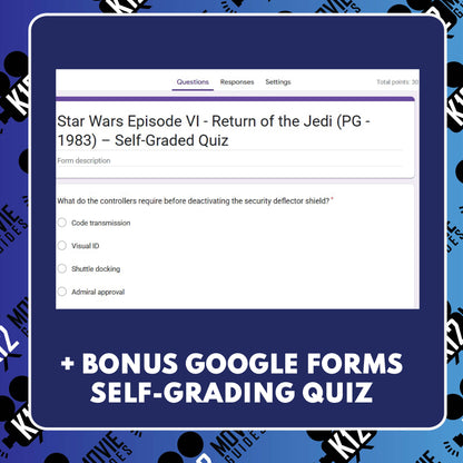 Star Wars: Episode VI – Return of the Jedi Movie Guide | Questions | Grades 8–12 (PG – 1983)