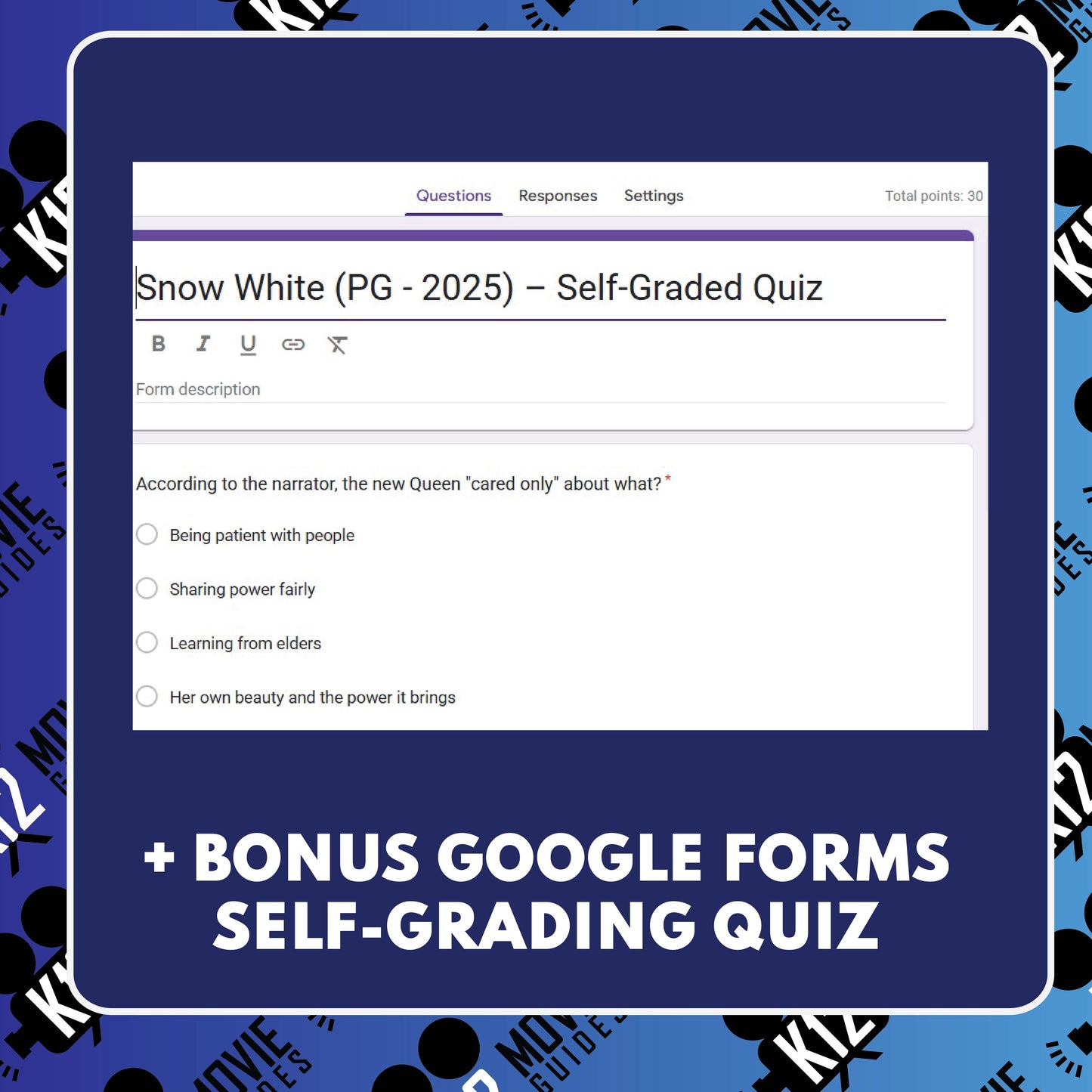 Snow White Movie Guide | Questions | Grades 4–8 (PG – 2025)
