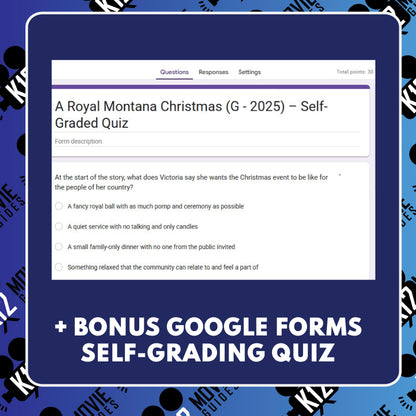 A Royal Montana Christmas (G - 2025) Film Quiz | Worksheet for Grades 5 to 8 preview image 4