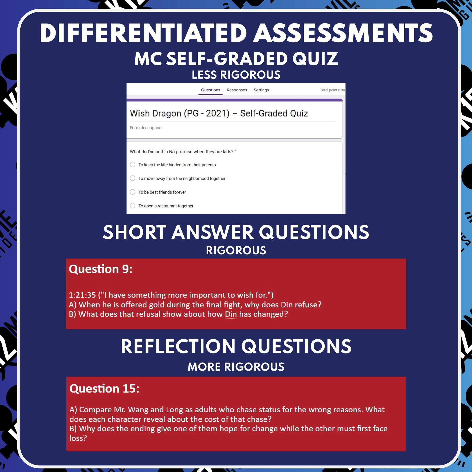 Wish Dragon Movie Guide Questions & Worksheet preview image 3