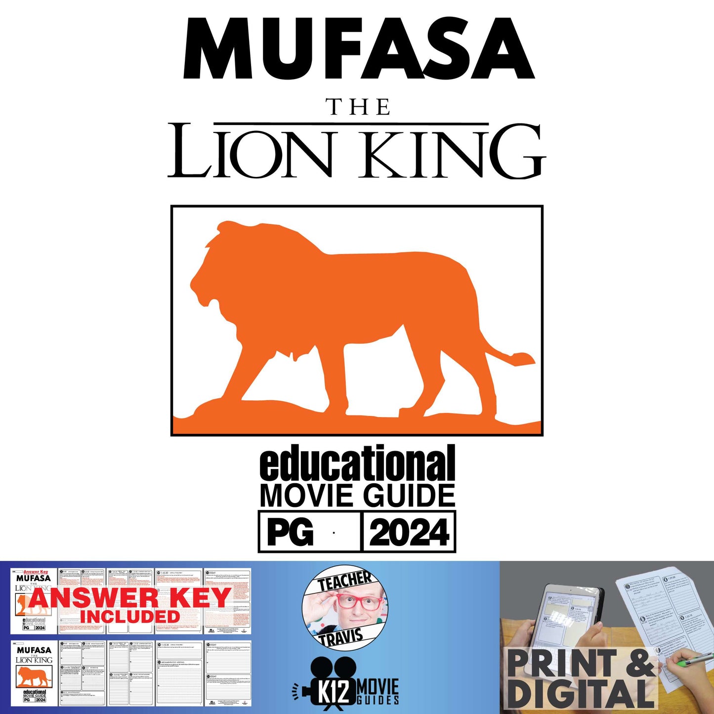Mufasa - The Lion King (PG - 2024) Movie Guide Cover