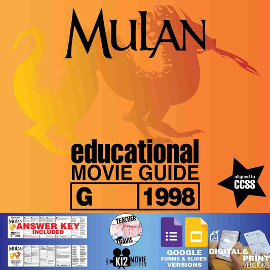 Mulan Movie Guide | Questions | Worksheet | Google Formats (G - 1998)