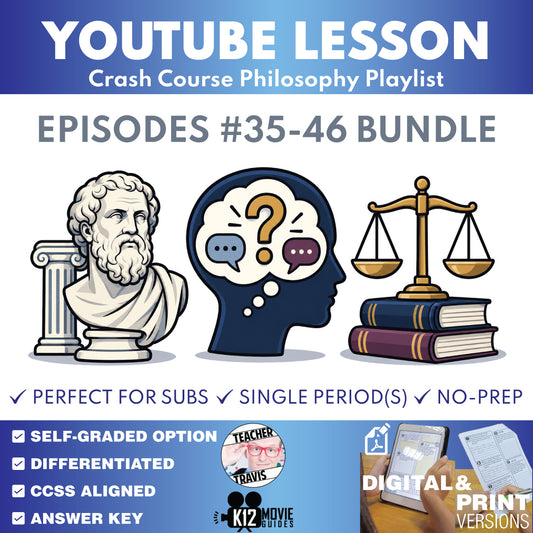 Crash Course Philosophy #35-#46 Video Lesson Set | Ethics, Justice & the Good Life