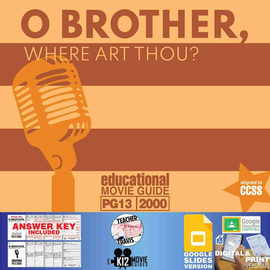 O Brother, Where Art Thou? Movie Guide | Worksheet | Questions (PG13 - 2000) Cover