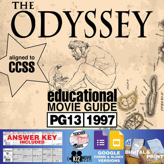 The Odyssey Movie Guide | Questions | Worksheet | Google Formats (PG13 - 1997) Cover